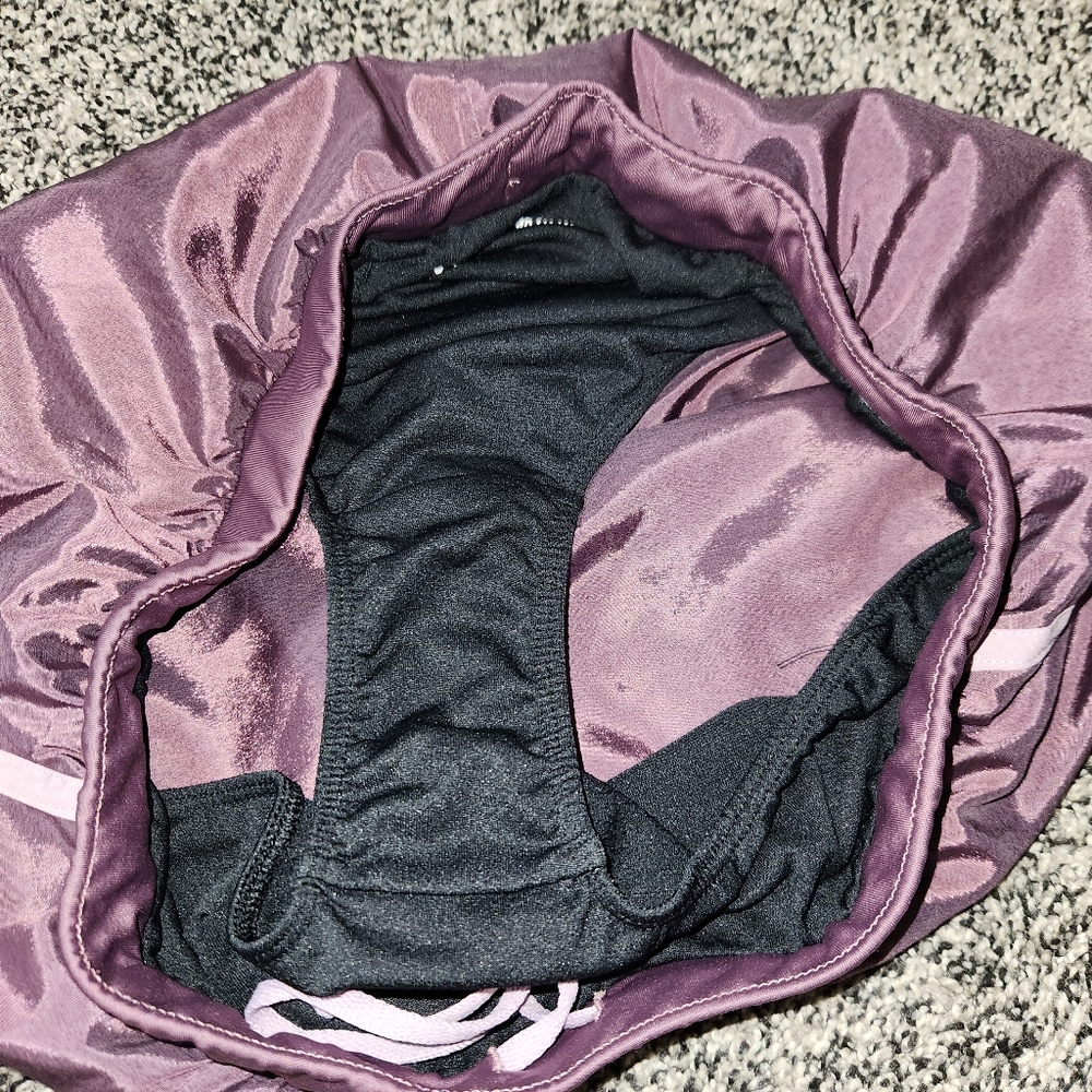 under armour fly‎ by shorts Size Medium Loose Purple Metallic Inside Liner Nwot - Picture 4 of 9